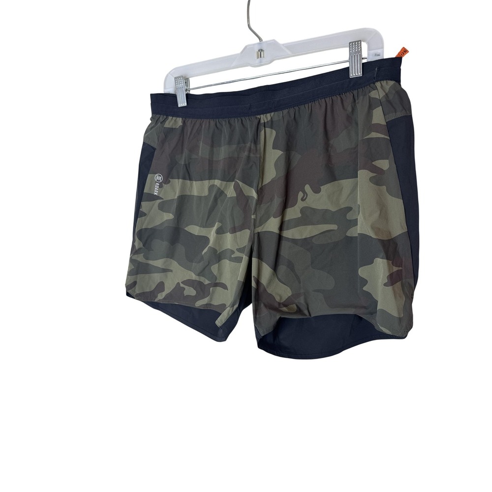 Roark Run Amok Shorts Mens Large Camo 5 Inch Lined Running Athletic Gym